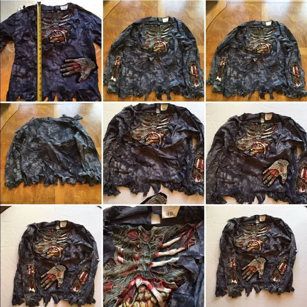 🧟‍♂️ 🎃 17 BOYS’ Zombie Top & Gloves!